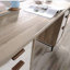 Executive Desk With Large Desktop, Brown Finish