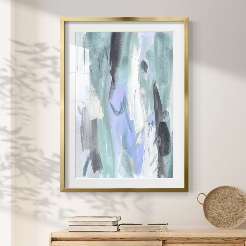 «Ocean Crush IV», impression encadrée, H 28,5 po x l 20,5 po, Doré