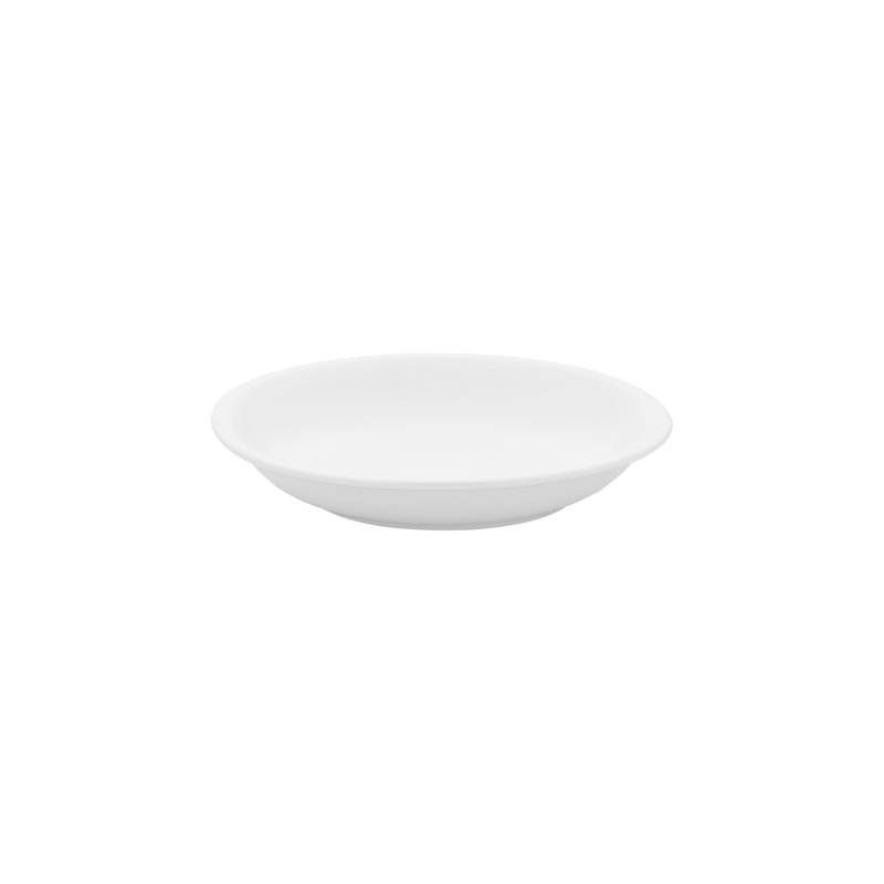 Gourmet dia.11" 57 oz. Round Warm White Vitrified Deep Plate (Set of 6)