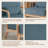 Jyrin Mid Century Upholstered Blue Corduroy Solid Wood Accent Chair with an Extra Pillow-1690814834-1690814840-1784596334