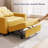 3-in-1 Convertible Accent Chair , Pull-Out Upholstered Sleeper Sofa Bed with Accent Pillow-1955022411