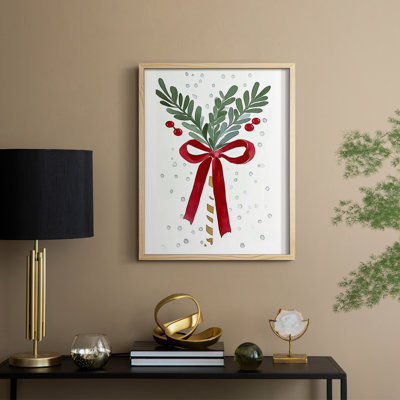 «Christmas Holiday Art» DCCCLIX, reproduction encadrée - bois massif