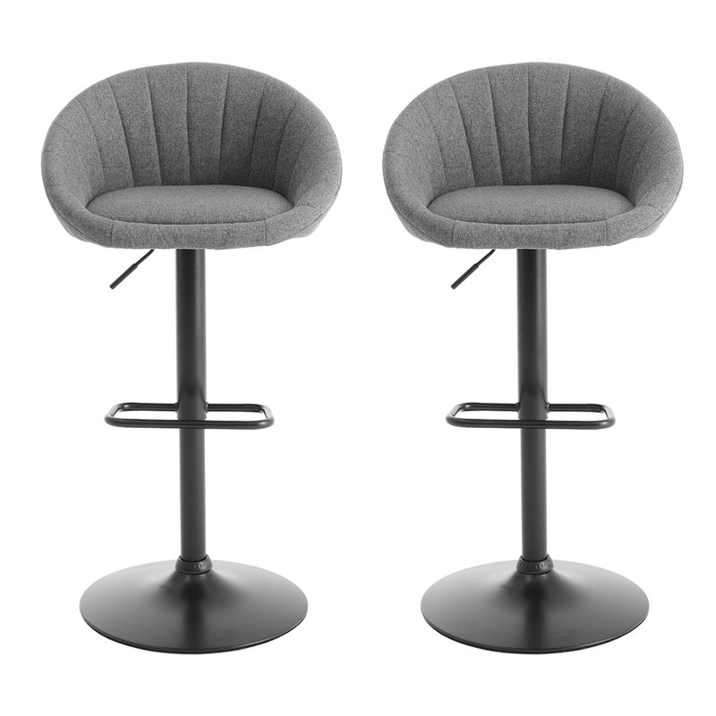 Swivel Upholstered Adjustable Height Counter Stool