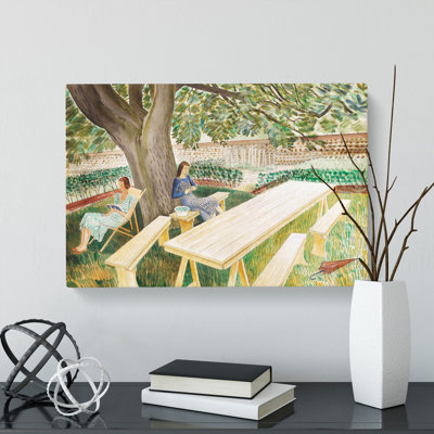 Resting by Eric Ravilious - Wrapped Canvas