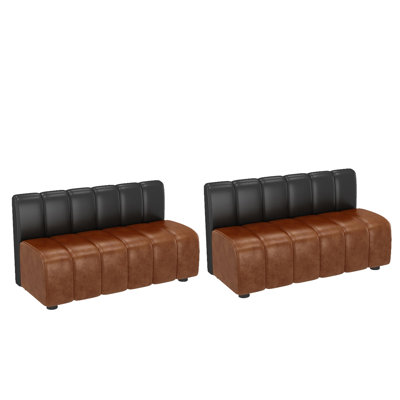 Nafsika Faux Leather Upholstered Bench