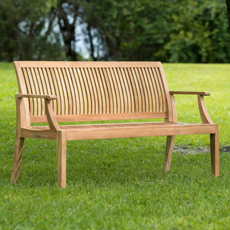Westminster Teak Solid Wood Teak Outdoor Bench, 25"H x 60"W x 23"D