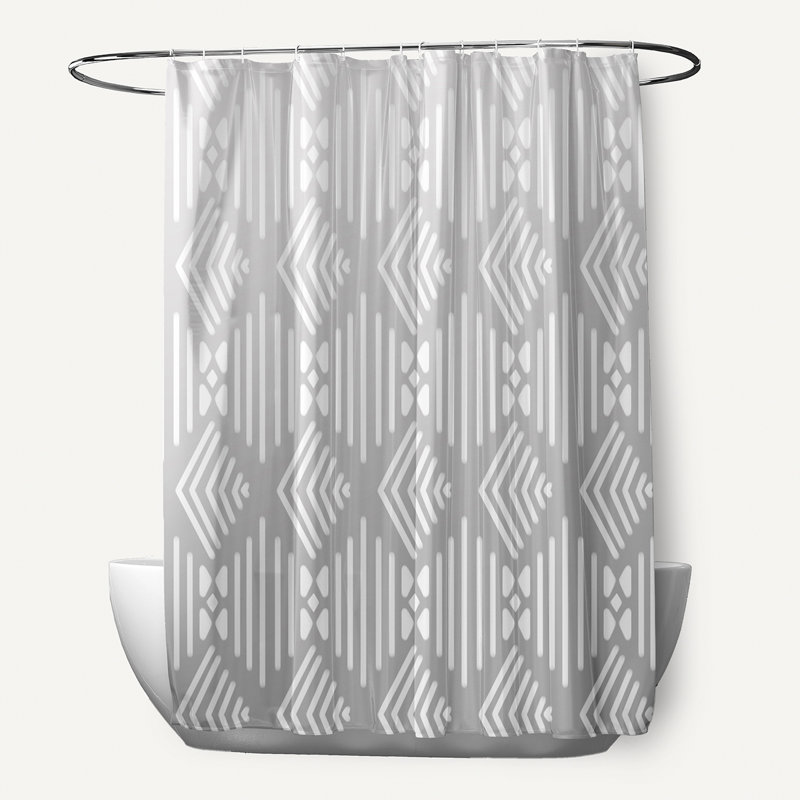 Floral Shower Curtain, Rain Cloud