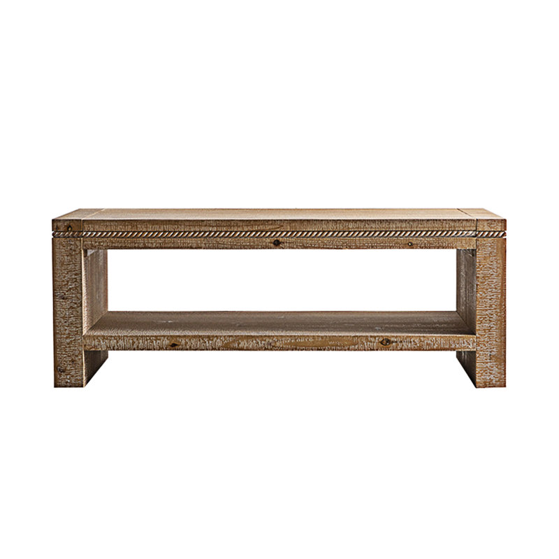 Table basse en bois avec tablette