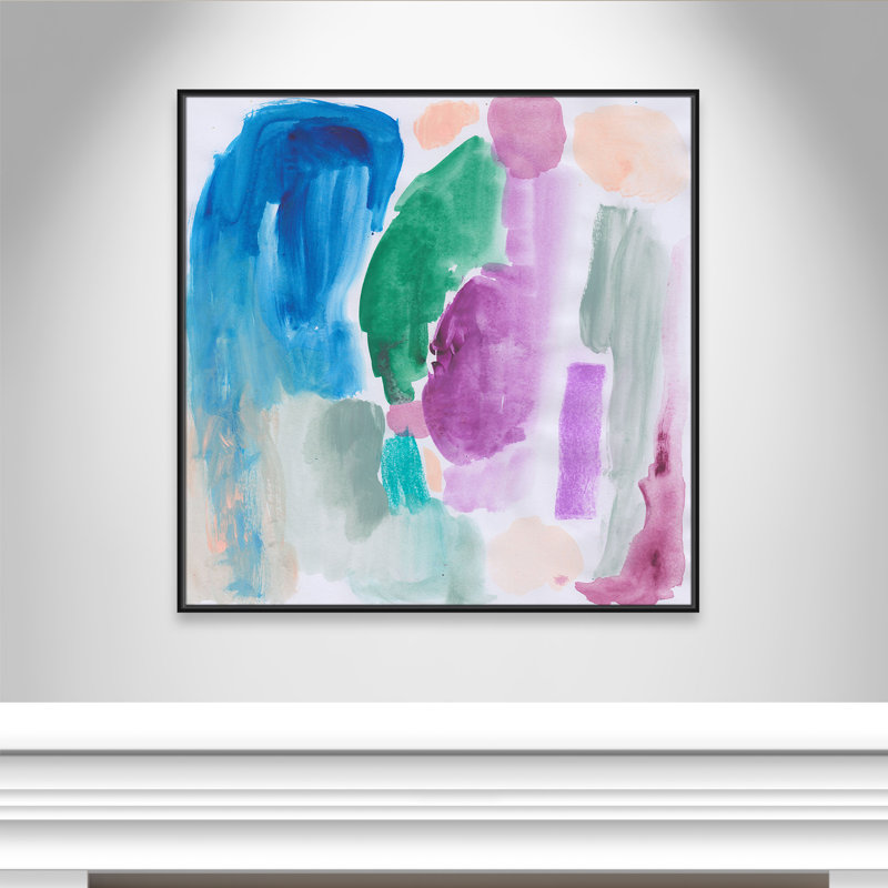 Vivid Space III - Square Version Print par Bea Dina, Noir, H 41,5 po x l 41,5 po