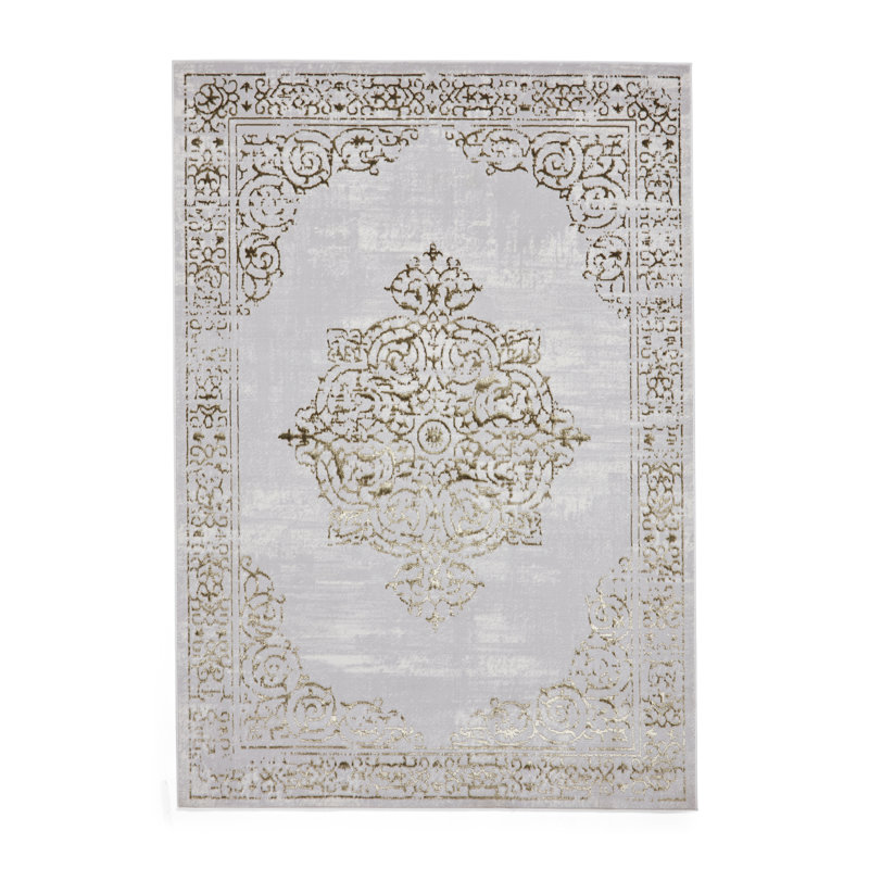 Artemis Artemis area rug Machine Woven Rectangle Gold, Rectangle 80 x 150cm