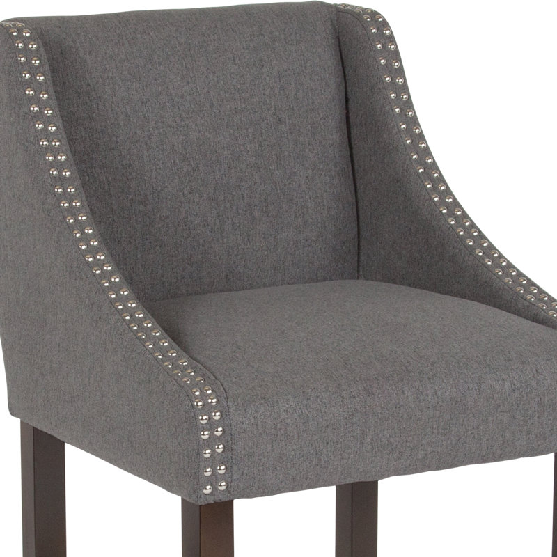 Tabouret Padmukh, Tabouret de comptoir (siège d'une hauteur de 24 p, Gris foncé