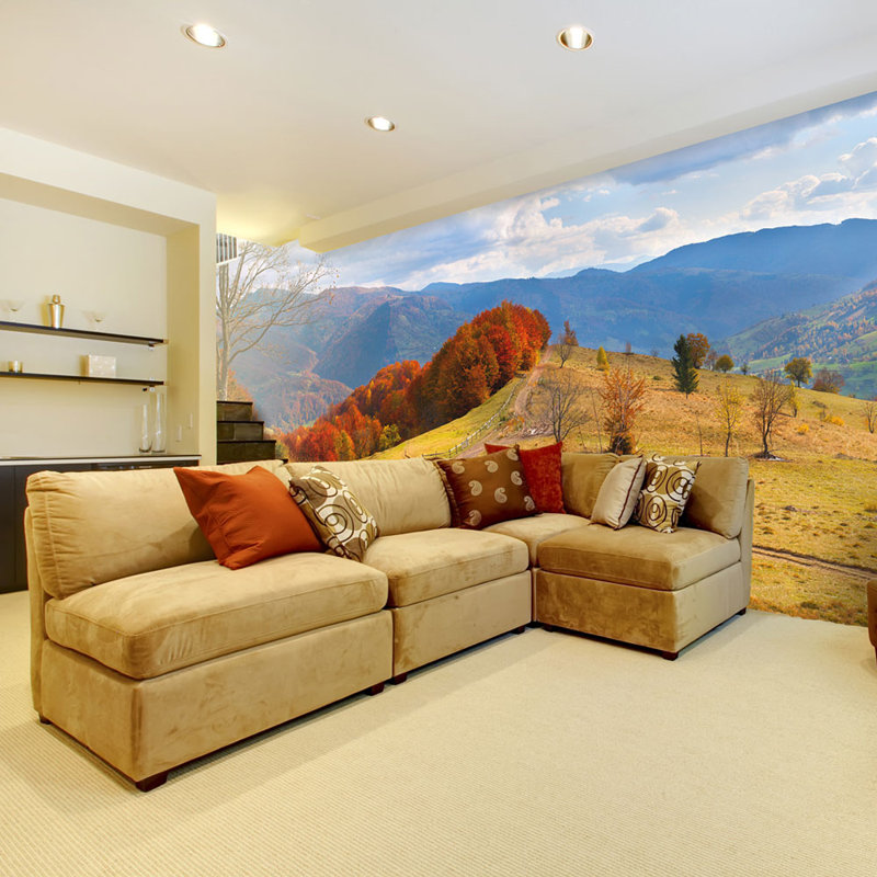 Warm Autumn Landscape 3.09m x 400cm Wallpaper, 350 cm L x 270 cm W