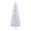  Grand sapin de Noël artificiel non éclairé avec branches réalistes et base en acier-1019832755