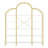 74.8 Inch 5 Tiers Office Bookcase Bookshelf, Display Shelf With Round Top, X Bar Gold Frame For Home Office