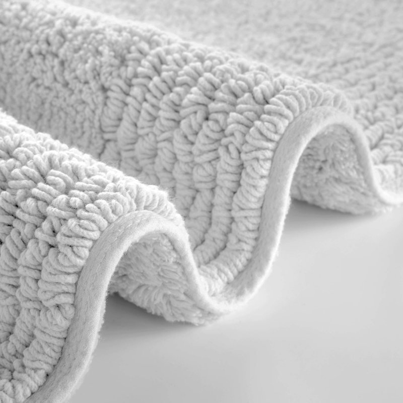 1 PCS 24X60" 100% Cotton Tufted 3000 GSM Reversible Bath Rug, 24" L x 60" W