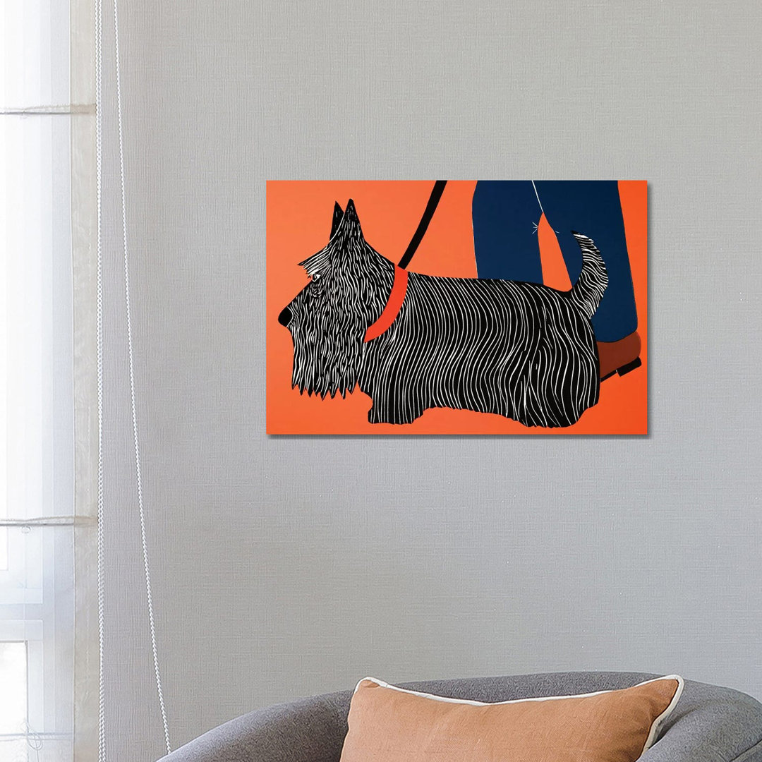 Dogs Can Heel von Stephen Huneck - Galerie-verpackte Leinwand Giclée auf Leinwand