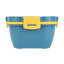 Boîte à bento 57,5 onces, 1 contenant réutilisable pour le déjeuner - avec fourchette et couteau, ne contient pas de BPA, boîte à lunch réutilisable en plastique bleu et jaune, micro-ondes, lavable au lave-vaisselle-1674382639