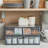 Plastic Stackable Organizing Drawers,12.5 Inches Wide. The Set Includes An Open Drawer And A Split Drawer, Organizing Desk Accessories And Sorting Paper. (Classic Grey / 2 Pieces)