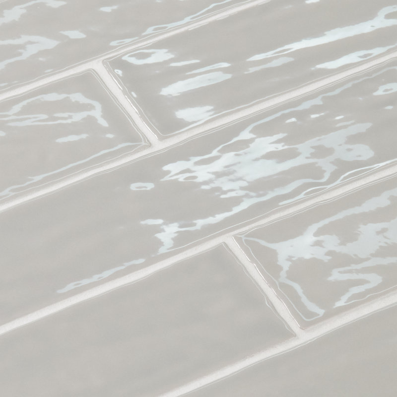 Marin 2.5" x 10" Porcelain Mosaic Wall & Floor Tile, Pebble Gray