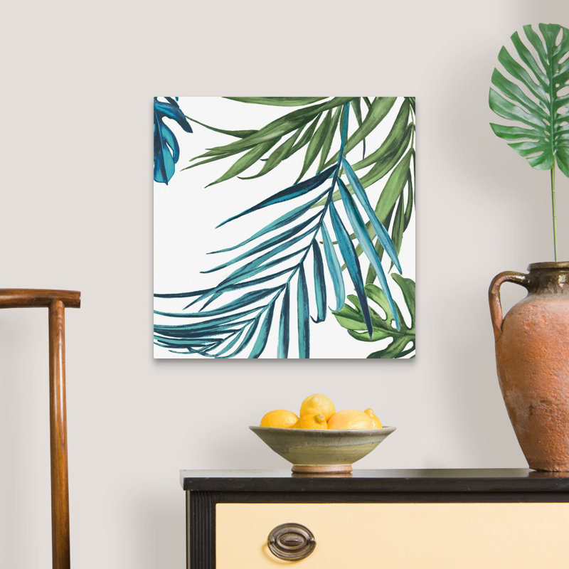 Reproduction d’art sur toile, "Palm Leaves III" par Eva watts, Toile tendue, H 20 po x l 20 po x P 1,25 po