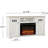 White Farmhouse 61" Fireplace TV Stand-1027449519
