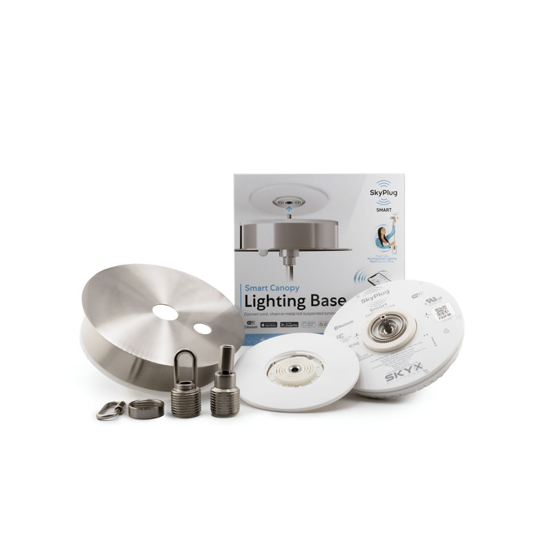 Ensemble SkyPlug Smart - Installation d'éclairage facile - Mira, Nickel brossé