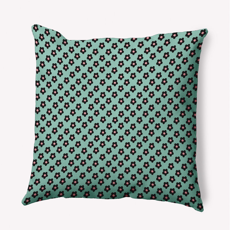 Geometric Polyester Throw Pillow, 16" H x 16" W, Square