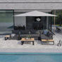 6-Pieces Aluminum Patio Sectional Set