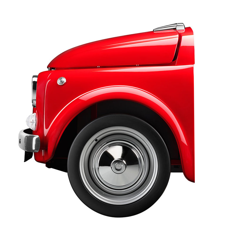 50" Smeg Fiat Beverage Cooler, Red