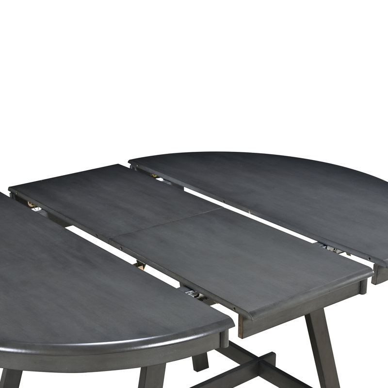  Round Extendable Wood Dining Table for Kitchen or Dining Room