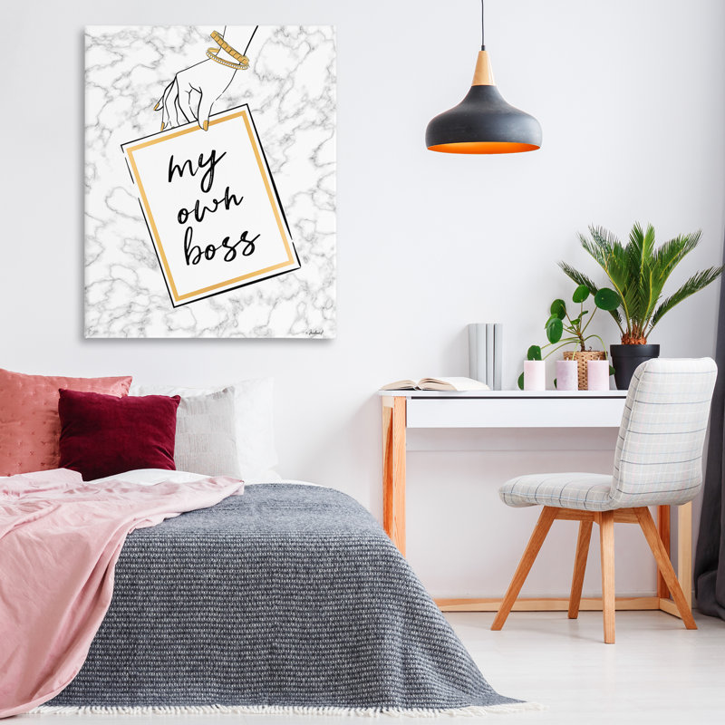 «My propre boss phrase» par Martina Pavlova, H 48 po x l 36 po