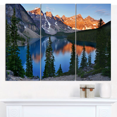 « belle moraine lake canada », reproduction de photo à multiples images sur toile