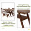 Ensemble de table de salle à manger 6 pièces à hauteur de comptoir en bois avec tablette de rangement, ensemble de table de cuisine avec banc et 4 chaises, style rustique-129881157