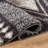Geometric Grid Pattern Shag Rug – Anthracite Dark Gray – Medium Pile, Soft & Durable-1655194096