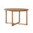 5-Piece Outdoor Dining Set with 4 Wood Chairs and Round Table-548094091