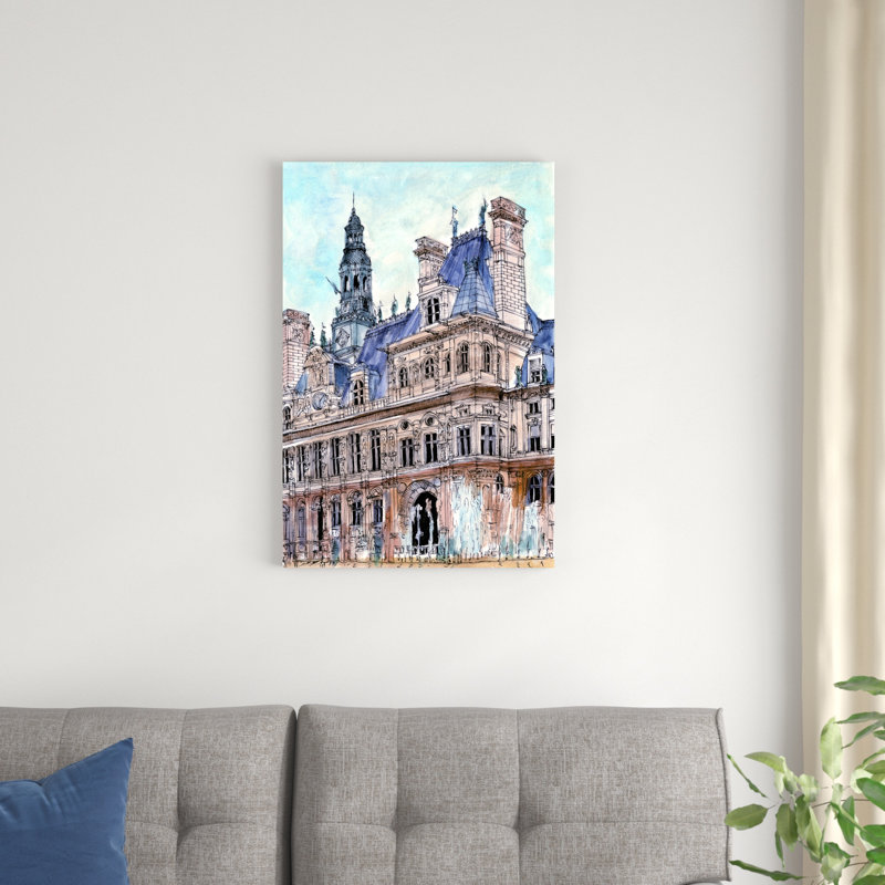 Scène urbaine City, H 30 po x l 20 po x P 1,25 po