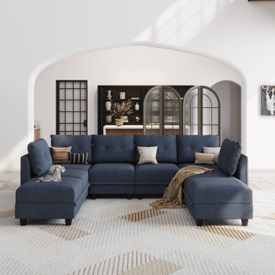 Tomario Upholstered L-Shaped Sectional Reversible