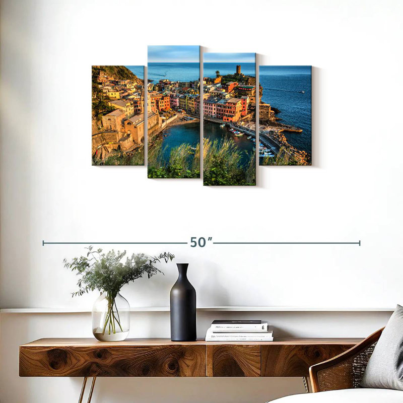 Vernazza dans les Cinque Terre, H 22 po x l 36 po