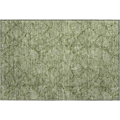 Premium Machine Washable Prisco Olive Rug