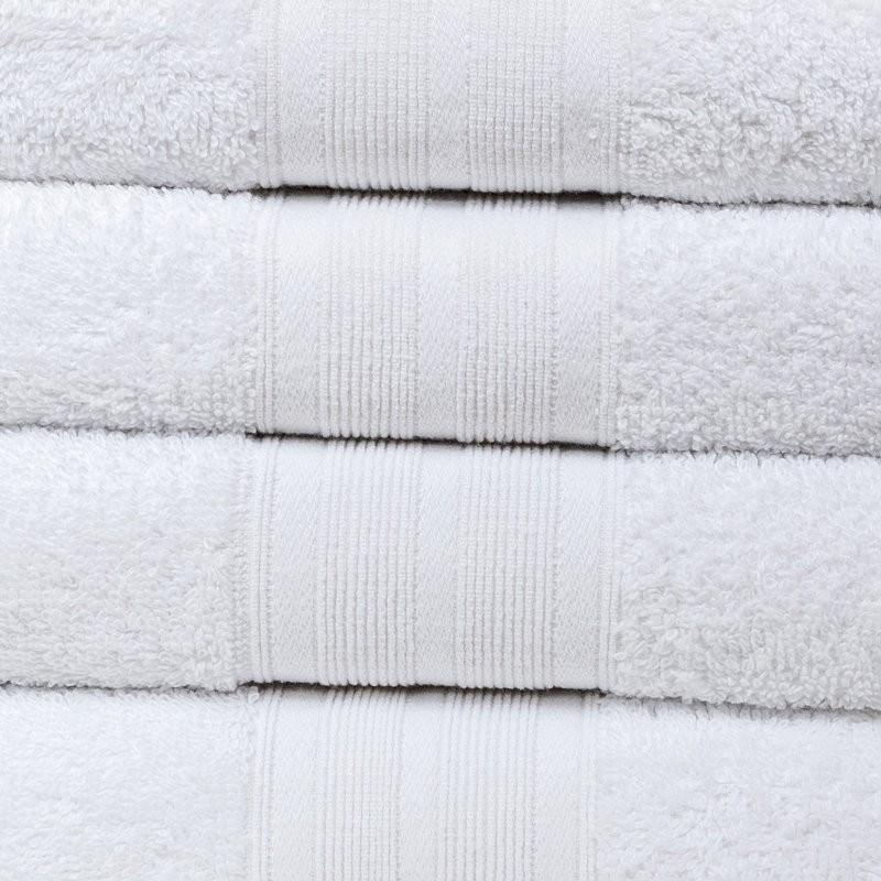 Renne Cotton Bath Towel, Bright White
