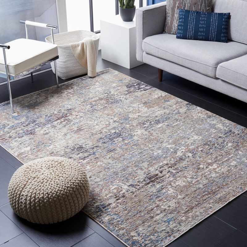 Tapis abstrait Limitee Performance 700, Rectangle 5 pi 1 po x 7 pi 6 po