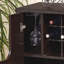 Armoire à vin avec deux portes et porte-bouteilles amovible