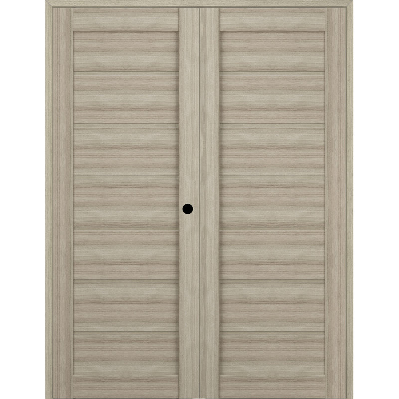 Porte intérieure pré-suspendue double Alda Active, 35,5 po x 79,37 po, Shambor, Gauche