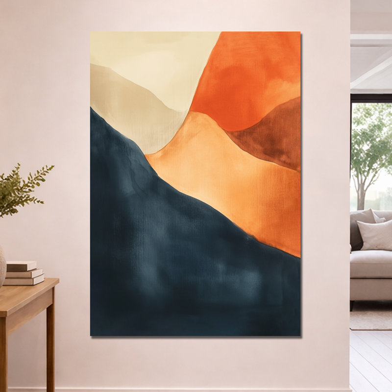 Liadan III - Art sur toile paysage abstrait, H 60 po x l 40 po, Toile tendue