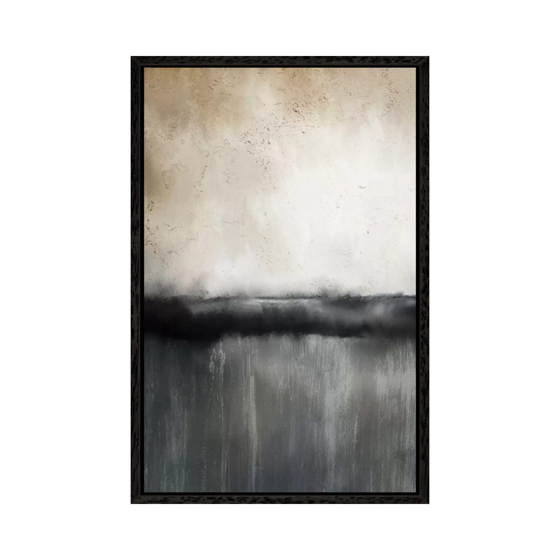 Sunset 1 Piece Painting on Canvas, 101.6cm H x 66.04cm W x 3.81cm D, Black Framed