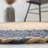 Ajeesh Natural Fiber Hand Loomed Jute/Cotton Rug in Natural/Navy-404358938