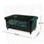 Canapé en velours Chesterfield 59,44 po-695270218