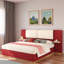 Lit plateforme tapissier avec tablettes-76383255-76383253