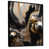 Toile avec cadre flottant noir