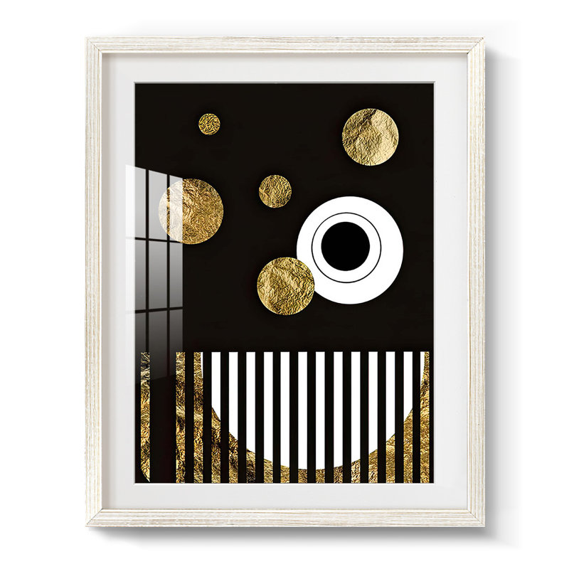Spacey I -Framed Print, 19.5" H x 16.5" W, White